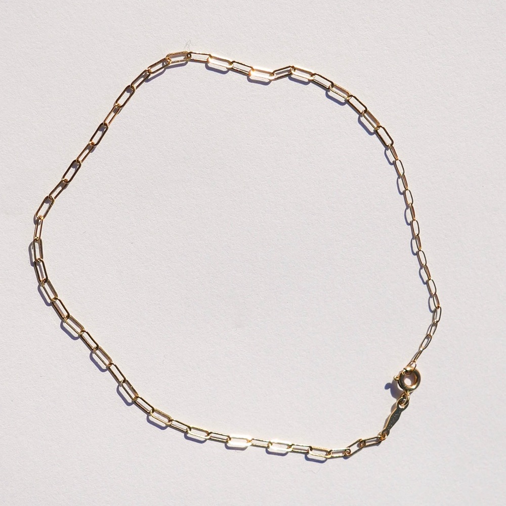 NWOT Catbird Solid Gold 1976 Anklet